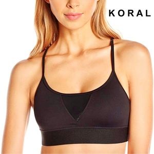 NWOT Koral Trifecta Versatility Bra in Chocolate with Black
